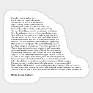 David Foster Wallace Quotes Sticker